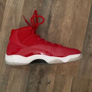 Air Jordan all red 11s 9/10 condition. Only worn twice
